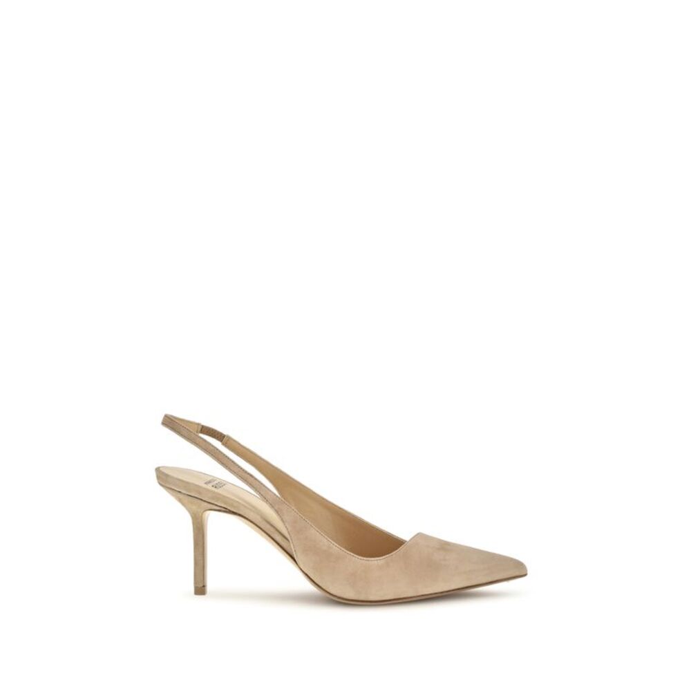 Francesco Russo Women Suede Slingback Pumps